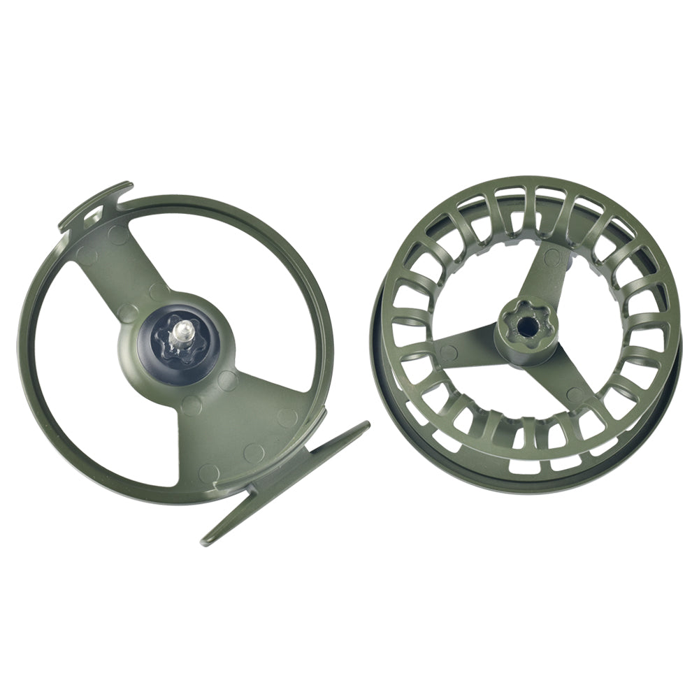 Master Logic 5/6WT Fly Fishing Reel, Large‑Arbor Lightweight Fly Reel Left Right Hand Interchangeable for Freshwater Trout Fishing